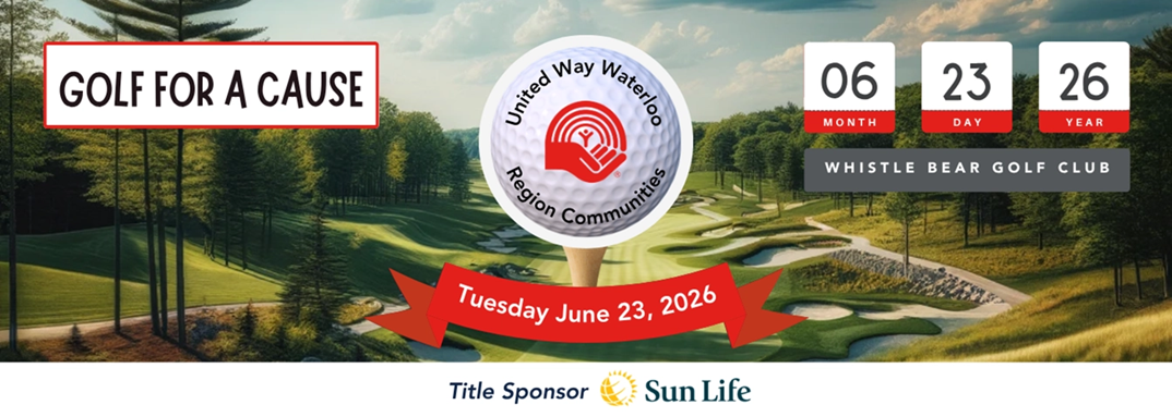 2026 Golf for a Cause Banner with Sponsor